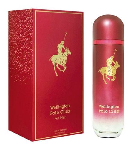 Perfume Wellington Polo Club Rojo Mujer Edp 90 Ml 