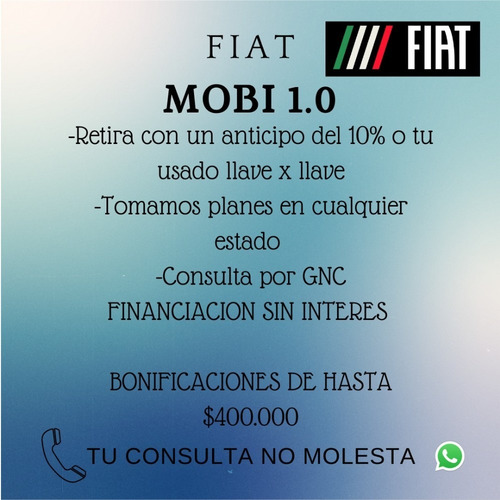Mobi 0km Retira $90.000 O Usado Ka Gol Clio Uno Up C3 207 F-