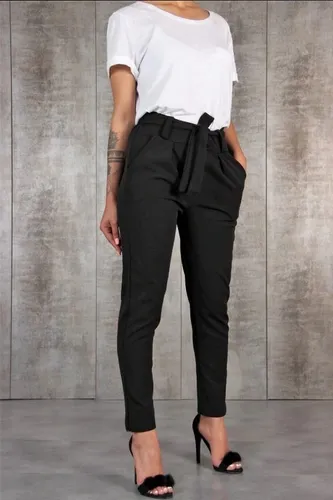 Pantalon de vestir mujer con 2025 lazo