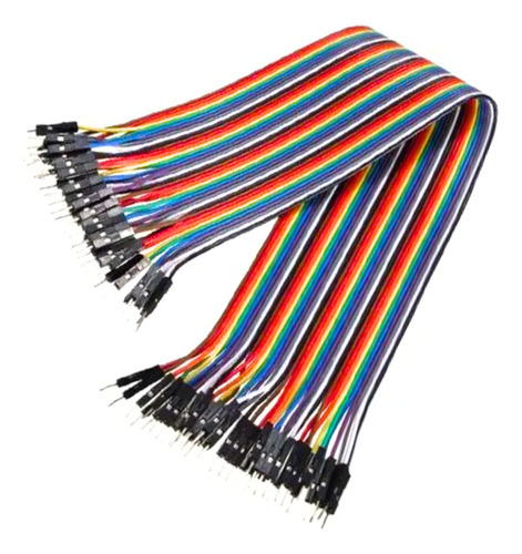 Kit De 120 Cables De 20cm Dupont Para Proyectos Arduino