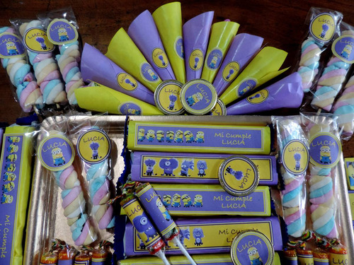 Candy Bar Mi Villano Favorito - Minions Para 10 Chicos