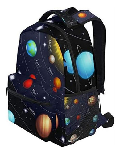 Mochila Universo Espacio Galaxia Sistema Solar Bolso De Homb