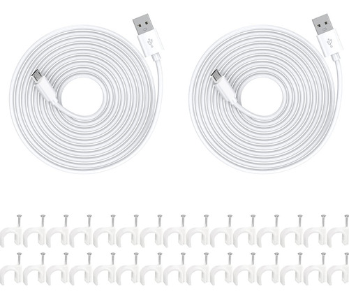 Paquete De 2 Cables De Alimentacin De 20 Pies Para Mini Cma