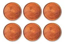 Comprar Plato Madera Algarrobo Asado Tablitas Redondas Calados X6 U
