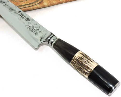 Faca Churrasco, Forjada Antiga Capa Rolamento, 10 Pol