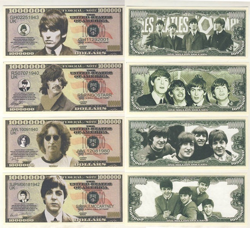 The Beatles - Billetes Un Millón De Dólares