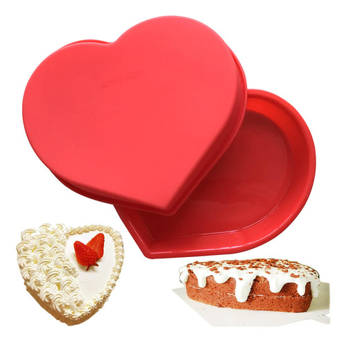 Moldes De Silicona En Forma De Corazón Para Pasteles Reutili