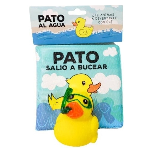 Pato Salio A Bucear - Libro De Baño + Pato De Goma Con Chifl