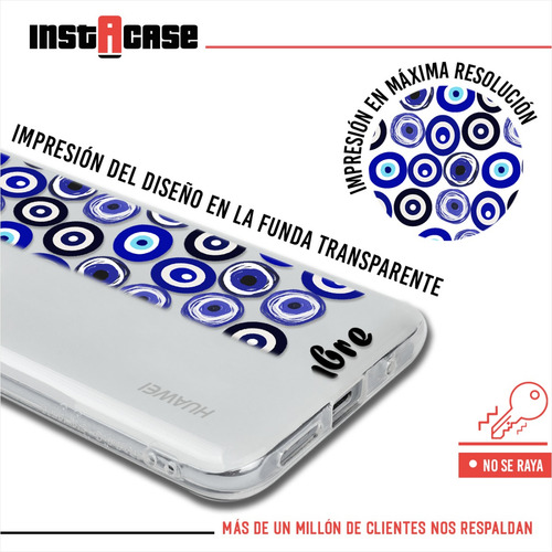 Funda Para Huawei Ojos Turcos Personalizada Nombre