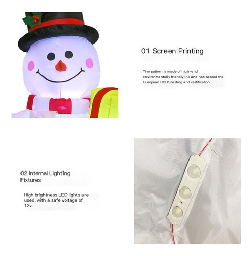 // Decoraciones Navideñas Inflables Para Exteriores Santa
