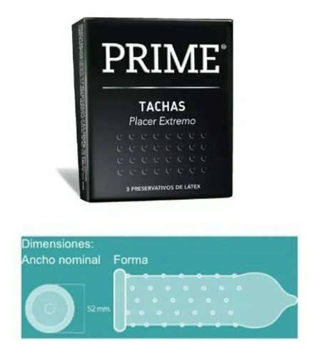 Preservativo Prime Tachas X 3