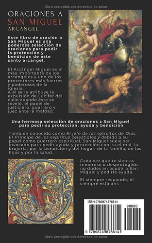 Libro: Oraciones A San Miguel Arcángel, Español, Tapa Blanda