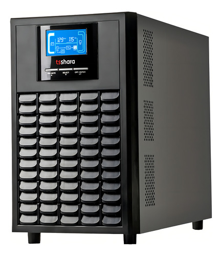 No break Ts Shara UPS Senno VT 3000 3000VA entrada e saída de 120V preto