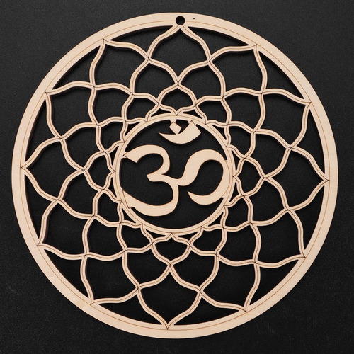Para Placa De Pared De Madera Con Forma De Flor De La Vida,
