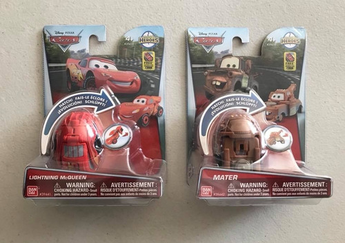 Figuras Hatch N' Heroes Cars Mcqueen Y Mater