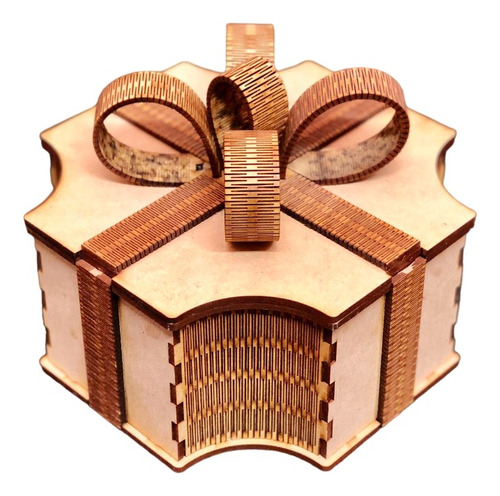 Alhajero De Madera Tapa Tipo Moño