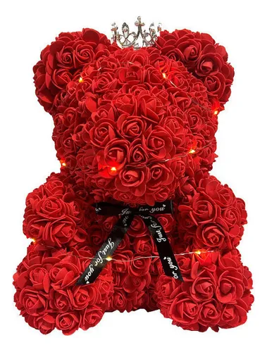 Oso de peluche con rosas sale