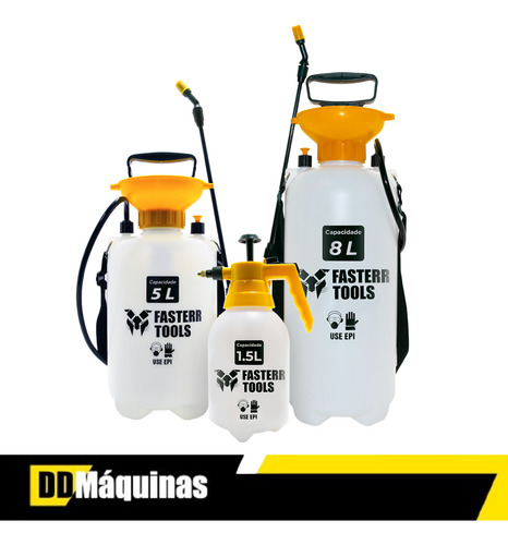 Pulverizador Manual Spray 1,5 Litros Fst028 Fasterr Cor Amarelo