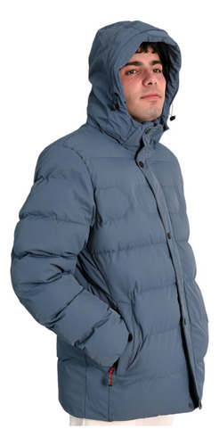 Camperon Hombre Con Piel Abrigo Campera Invierno Hombres