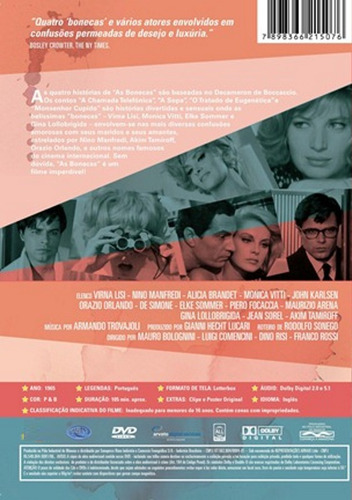 Dvd - As Bonecas - ( Le Bambole ) Mauro Bolognini- Dino Risi