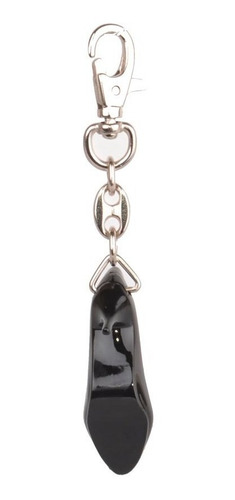 Llaveros De Mujer Zapato Cadena Metalica Negro - Ferraro -