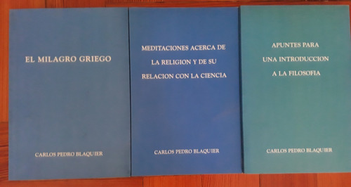 Lote X 3 Libros De Carlos Pedro Blaquier