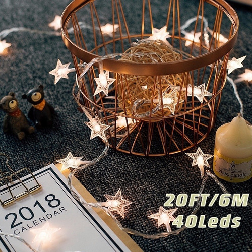 Imagen 5 de 9 de Luces Led De La Estrella Cuerda Cortinas Leds Decorativas