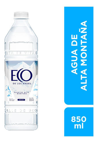 Agua Mineral Eco De Los Andes 850ml