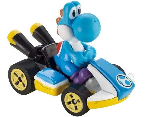 Yoshi Light Blue Standard Kart Mario Kart Hot Wheel