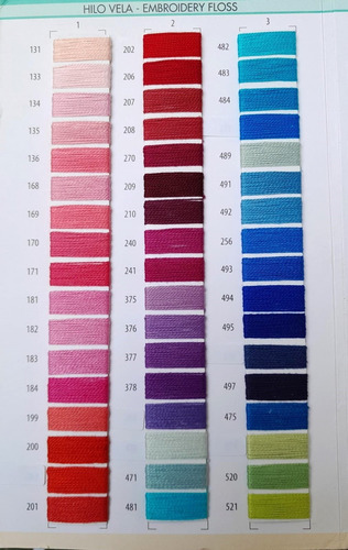 Hilo Para Bordar Arcoiris, Caja 24 Madejas, Colores Surtidos