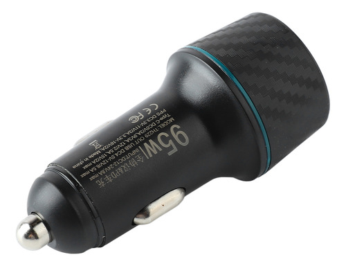 Cargador De Coche Dc 12-24v 95w Usb Pd Puerto Dual Carga