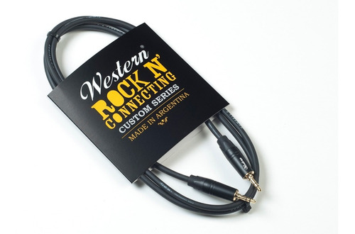 Imagen 3 de 3 de Cable Auxiliar Mini Plug Estéreo 1,5m Western Mini15