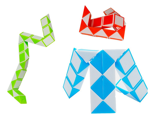 Cubo Rubik Snake Culebra Unicolor Juego Destreza Habilidad