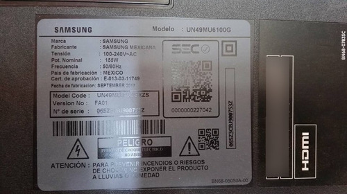 Imagen 1 de 8 de En Desarme Samsung Un49mu6100