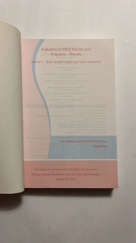 Mds Policies And Programs Jeni Vaitsman Bolsa (Usado)