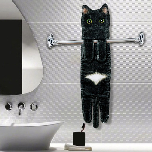 3pcs Multipurpose Cat Funny Hand Towels Drying Hands