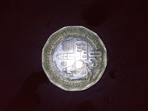 Moneda De $20 De Los 500 Años De La Fundación De Veracruz