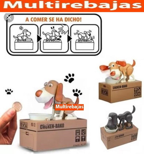 Imagen 1 de 7 de Alcancía Perro Devora Monedas El Más Comprado