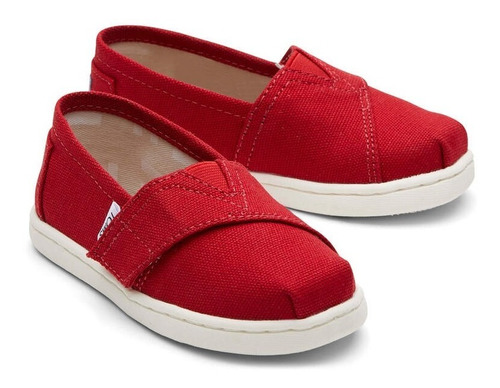 Zapatilla Alpargata Niño/niña Toms Tiny - Red Canvas