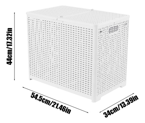 Cesta Para Ropa Sucia Con Tapa Con Compartimentos Para Ropa