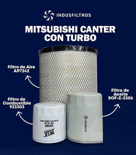 Kit Filtros Canter C/turbo (aire-combustible- Aceite)