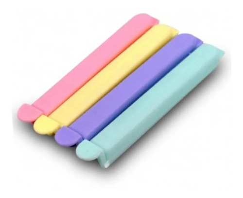 Broches Cierra Bolsas Pastel Plastico Clip Hermetico X100 U