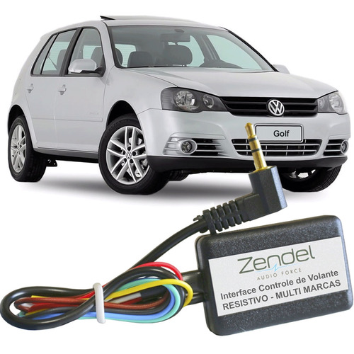 Interface Comando Controle Volante Vw Golf 2007 2008 2009