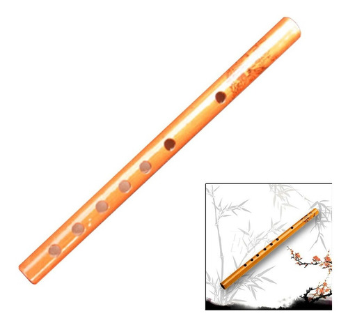 Imagem 8 de 8 de Flauta Doce Bambu Chinesa 6 Furos