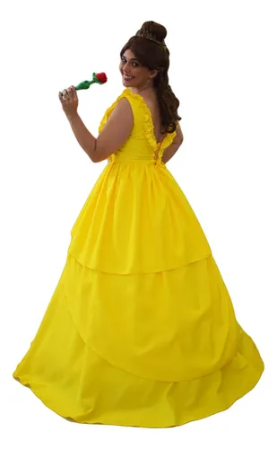 Vestido da bela hotsell ea fera adulto