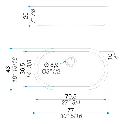 Lavaplatos Simple Curve S177a Sobre Y Bajo Cubierta