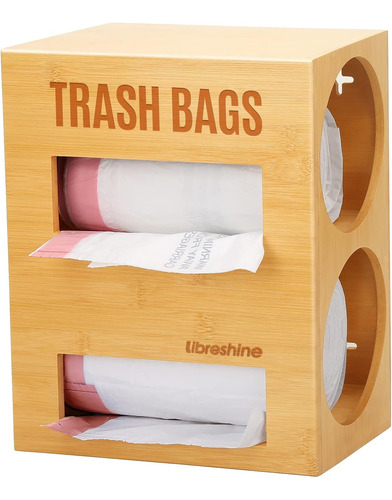 Dispensador De Bolsas De Basura 2 En 1, Soporte Para Rollos