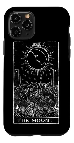 iPhone 11 Pro The Moon Tarot Card Vintage  B08dl12hgv_290324