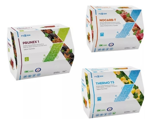 Trio Baja De Peso, Thermo T3, Nocarb T, Prunex 1 Fuxion