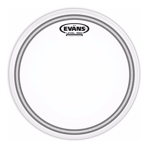 Parche Evans Ec2 Clear 12  Para Tom De Bateria Traspa